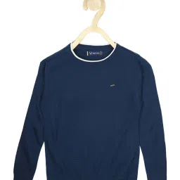 Allen Solly Junior Navy Cotton Regular Fit Full Sleeves Sweater image 1