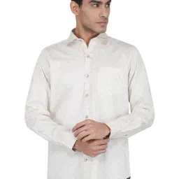 Monte Carlo White Regular Fit Printed Shirt-picture-14