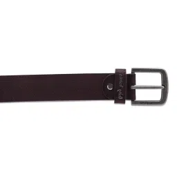 Being Human Brown Leather Wide Belt for Men image 3