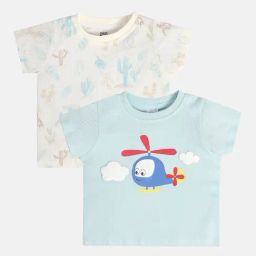 MINIKLUB Boys Multicolor Printed T-Shirt (Pack Of 2)-picture-40