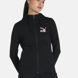 Puma Multi Logo Regular Fit Hooded Jacket image 1