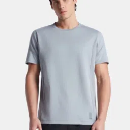 Jockey Grey Regular Fit Solid T-Shirt-image-91