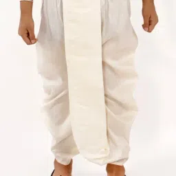 VASTRAMAY Kids Cream Regular Fit Dhoti-picture-11