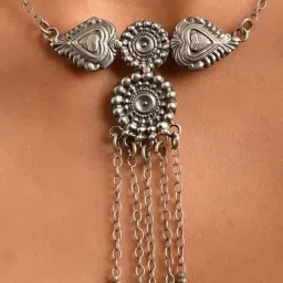 Jaypore Silver Lobster Claw Necklace image 3