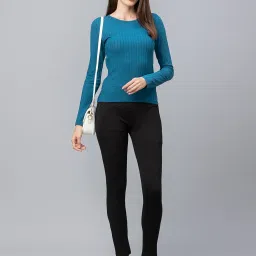 Globus Black Self Pattern Jeggings image 4