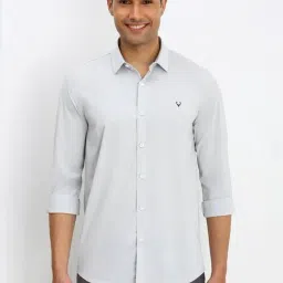 Allen Solly White Slim Fit Shirt-picture-20