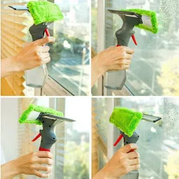 DeoDap 3 in 1 Spray Type Brush for Window and Glass Cleaning, 4946 image 4
