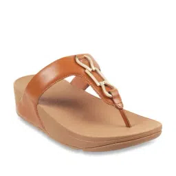 FitFlop Women's Tan Thong Wedges image 2