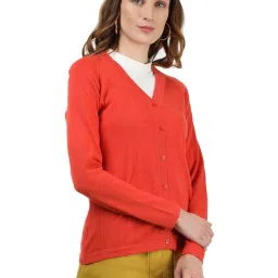 Monte Carlo Orange Full Sleeves Cardigan image 4