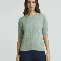 Pepe Jeans Green Self Pattern Top-picture-44