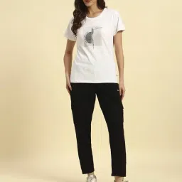 Cantabil Black Solid Trackpants image 5