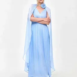 Cover Story Blue Regular Fit Dress-image-16