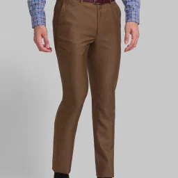 Raymond Brown Slim Fit Trousers image 4