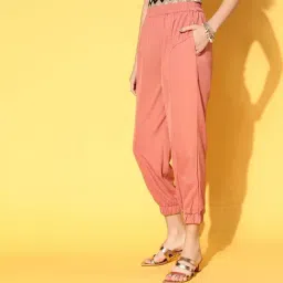 Melon by PlusS Peach Regular Fit Joggers image 3