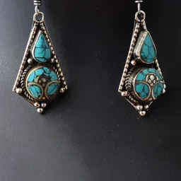 AAR Jewels Rhodium-Plated Contemporary Drop Earrings-picture-40