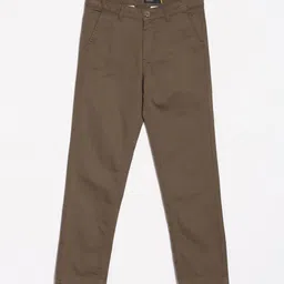 Allen Solly Junior Boys Pure Cotton Slim Fit Mid-Rise Trousers-picture-55