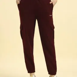 Cantabil Wine Solid Trackpants-image-39