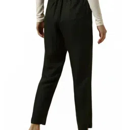 Allen Solly Green Plain Trousers image 2