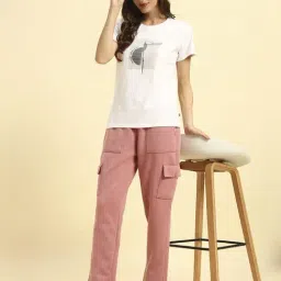 Cantabil Pink Solid Trackpants image 5