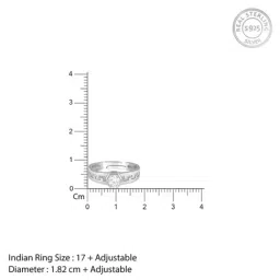 GIVA 925 Silver Classic Zircon Ring for Him image 5