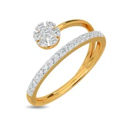 Kisna Diamond & Gold Jewellery Akriti 14k (585) Diamond & Gold Ring For Women-picture-32