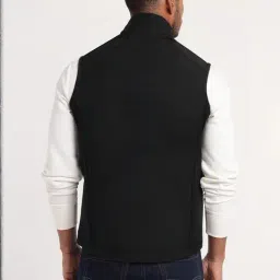 Mountmiller Black High Neck Sleeveless Softshell Jacket image 2