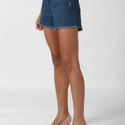 Forever 21 Blue Regular Fit Shorts image 3