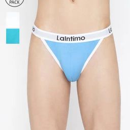 La Intimo Multicolored Comfort Fit Briefs - Pack Of 3-picture-41