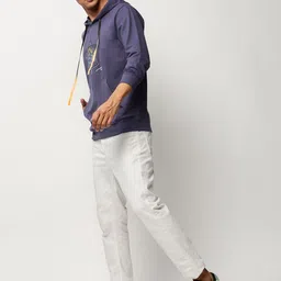 SHOWOFFFF Men Printed Hooded Sweatshirt image 2