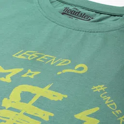 The Roadster Lifestyle Co. Women Pure Cotton Printed Drop-Shoulder Sleeves T-shirt image 2