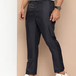 encore by INVICTUS Men Textured Trousers image 5