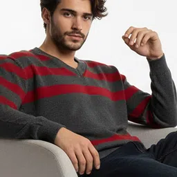 SZN Men Striped Pullover image 3