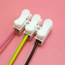 Rpi Shop 3 Way Push Wire Connector & 3 Way Terminal Barrier Block 3 Position Pack of 30 (White) image 4