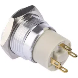 RS PRO Illuminated Push Button Switch Latching 16 mm Cutout SPST Blue LED 36 V DC, 1759292 image 4