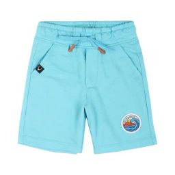 Allen Solly Junior Aqua Blue Solid Shorts-picture-47