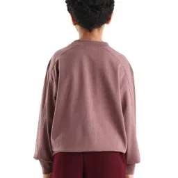 Rare Ones Boys Pink Cotton Graphic Print Regular Fit Sweatshirt image 2