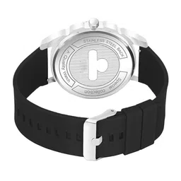 JUST LIKE Men Dial & Wrap Around Straps Analogue Watch 883 crom avio Black silicon image 4