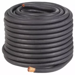 Westward Welding Cable 4 AWG Neoprene Black 30.48 m (100 Ft) Length, 19YD98 image 1
