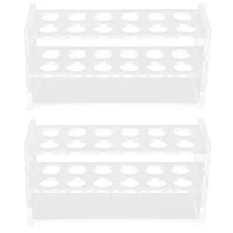 2pcs Test Tube Rack Test Tube Organizer Test Tube Holder Laboratory Test Tube Container Test Tube Display Rack Test Tube Bottle Holder Centrifuge Tube Holder Tube Racks image 1