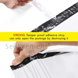 securement Tamper Proof Courier Polybags with POD pouch (20 x 24 inches) - 50 Packs image 3