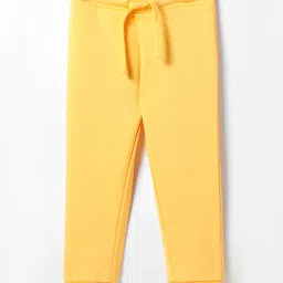 UCB Cotton Blend Knit Full Length Solid Track Pant - Yellow-picture-28