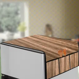 The Furnishing Tree Brown Plastic Refrigerator Cover-picture-31