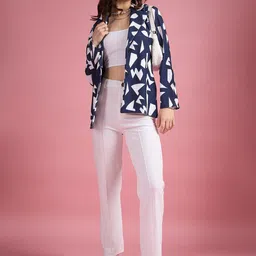 DressBerry Notched Lapel Single-Breasted Blazer image 3