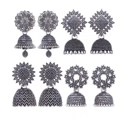 Sangria Alloy Silver-Plated Earrings-picture-46
