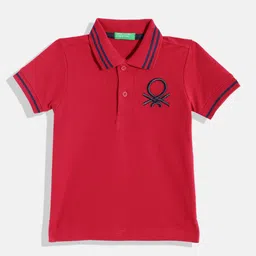 United Colors of Benetton Boys Polo Collar Pure Cotton T-shirt-picture-17