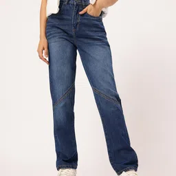 DressBerry Women Panelled Perfect Straight Fit Jeans-picture-33