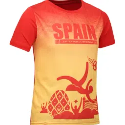 ALCIS Fifa Kids Red & Mustard Printed T-Shirt image 4
