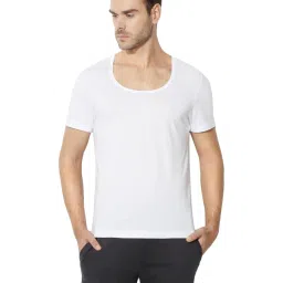 Van Heusen Antibacterial White Cotton Vest image 1