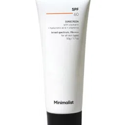 Minimalist SPF 60 Face Sunscreen with Anti oxidant Silymarin - 50 gm image 1