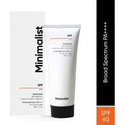 Minimalist SPF 60 Face Sunscreen with Anti oxidant Silymarin - 50 gm image 2